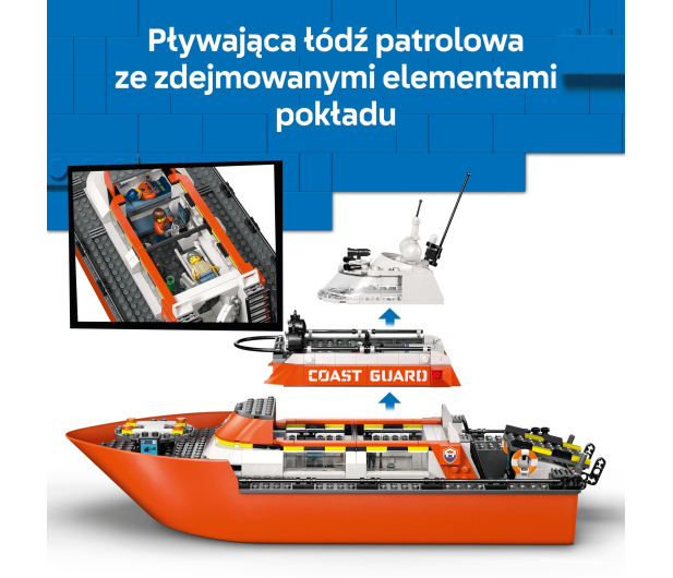 LEGO CITY 60504 Łódź ratunkowa i helikopter straży przybrzeżnej - 1473521 - zdjęcie 13